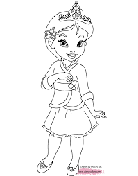 Is your kiddo more of a belle or rapunzel? Disney S Little Princesses Coloring Pages Disneyclips Com