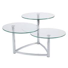 Cascade 3 Tier Swivel Table Modern End Tables Unique Modern Furniture Furniture Glass Table