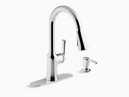 The most common troubleshooting and repair issues that arise in kohler faucets revolve around the cartridge and the sprayer head. K R23089 Sd Brynn Pull Down Kitchen Faucet Kohler