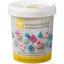 The powder is made from dried egg whites blended with sugar and gum. Meringue Powder 16 Oz Wilton
