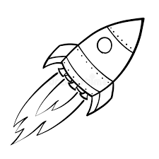 Rocket clipart black and white. Flying Space Rocket Stock Vector Illustration Of Aerospace 32010528