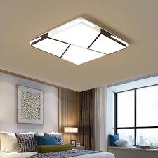 You can choose between a black or white lampshade and a warm white or cold white light to suit your home decor and personal taste. Modern Square Black Bedroom Ceiling Light 110v 220v 48w Ceiling Lighting Led A Ceiling Lamp Sealing Light Bed Room Luster Ceiling Lights Aliexpress