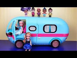 Lol Camper Elsa And Anna Toddlers Playing With New Surprises Youtube Toddler Play Lol Dolls Come Play With Me