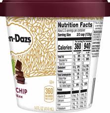 Looking at the side of the container, i am surprised to find that this is not a pistachio base! Haagen Dazs Mint Chip Ice Cream 14 Fl Oz Fred Meyer