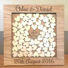 Creawoo wooden guest book frame wedding drop box (detachable back) with 100 blank hearts and free guest sign box for wedding gifts friends present (white) 4.6 out of 5 stars. Personalised Wedding Oak Wooden Rustic Drop Box Hearts Guest Book Alte Ayot Add Your Own Touch