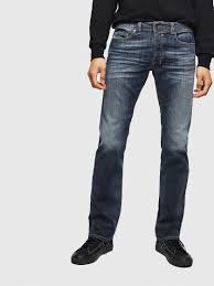 safado 0885k men straight dark blue jeans diesel