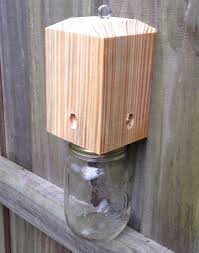 Carpenter Bee Traps Bottle Or Mason Jar Carpenter Bee Trap Bee Traps Wood Bee Trap