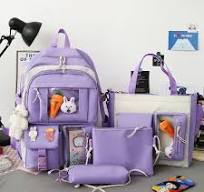 Conjunto de bolsas impermeables para niñas, mochila escolar ...