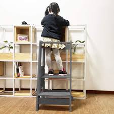 Maybe you would like to learn more about one of these? Black Zzbiqs Kids Kitchen Helper Step Stool Height Adjustable Standing Platform Children Standing Tower Wooden Toddlers Learning Helper Tower With Safety Handrail For Kitchen Counter Baby Step Stools Swl13562 Nl