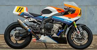 Bmw S1000rr Retro Racer By Crazy Garage Bmw S1000rr Custom Bikes Bmw