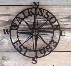 20 28 Inch Steel Nautical Compass Rose Star Customizable Personalized Steel Plaque Sign Metal Establish D Nautical Metal Wall Art Nautical Compass Compass Rose