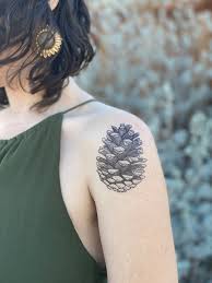 It is so very common and so cute in itself that anybody would love to go for it without. Pinecone Temporary Tattoo Pine Tree Seed Pod Nature Tattoo Etsy