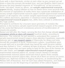 Sample Experimental Research Papers Research Paper Writing Services Research