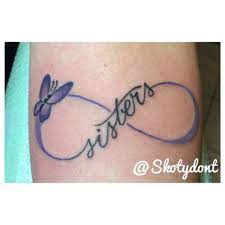 Infinity Memorial Tattoos Sister Tattoo Designs Purple Butterfly Tattoo Sister Tattoos