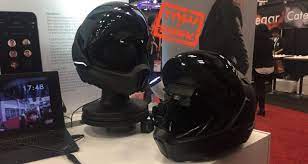 Smart Motorcycle Helmet Comes With Speakers And Rearview Camera Smart Motorcycle Helmet Motorcycle Helmets Rear View Camera