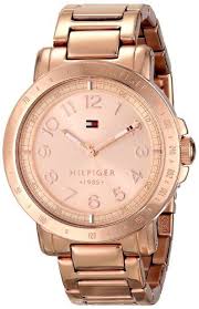 Tommy Hilfiger Women S 1781396 Rose Gold Tone Watch Tommy Hilfiger Watches Gold Watch Gold Watches Women