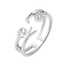Ferosh Cahira Silver Love Ring Buy Ferosh Cahira Silver Love Ring Online At Best Price In India Nykaa