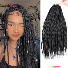 Crochet braids were popular back in the 1990s, and now they're starting to trend again. Alileader 22 Strands 3x Pre Twist Crochet Braids Box Braids Natural Hair 12 16 20 24 Inch Synthetic Braiding Hair Extension Extension Crochet Extension Syntheticextension Hair Aliexpress