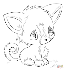 Top 20 anime coloring pages: Cute Anime Animals Coloring Pages Coloring Home