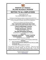 All taxpayers are entitled to a personal allowance of tt$72,000.00 per year until the end of 2020. Board Of Inland Revenue Trinidad Tax Return Forms Tax Walls