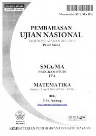 Infogtk Pembahasan Soal Un Matematika Program Ipa Sma 2016 Trik Superkilat Paket 2