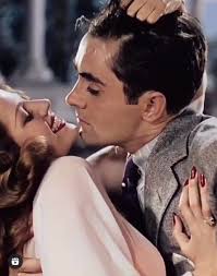 Rita Hayworth's unforgettable first scene in Gilda, 1946. Featuring Glenn  Ford and George Macready. Via @theclassicsdarling