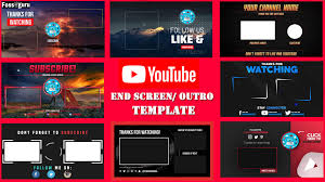 Browse over thousands of templates that are compatible with after effects, premiere pro, photoshop, sony vegas, cinema 4d, blender, final cut pro, filmora, panzoid, avee player, kinemaster, no. The Best 15 Free Youtube End Screen Template Makers