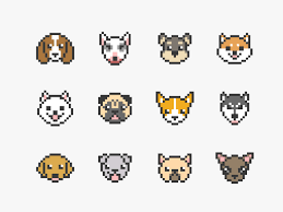 Then that means that the width and height of the element (defined here as 4em x 4em) would compute to 80px x 80px (20px * 4 = 80px). Download Dog Faces Pixel Art Icons Vector Art Choose From Over A Million Free Vectors Clipart Graphics Vect Pixel Art Grid Pixel Art Tutorial Easy Pixel Art