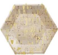 Gold Foil Hexagon Plates 8ct – 8"x9.25" Disposable Paper Plates for Bridal  Shower, Holiday Party, Wedding, Boho or Rustic Event