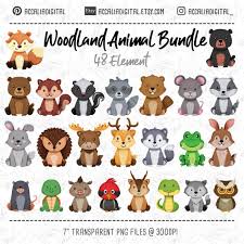 Woodland Animals Clipart Forest Friends Animal Buddies Etsy In 2021 Animal Clipart Baby Shower Woodland Theme Woodland Animals