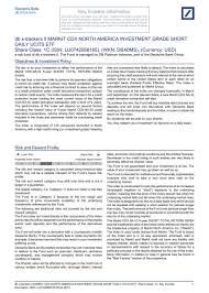 They are just as committed to our business as we are. based on greenwich associates 2020 small business banking excellence awards. Key Investor Information Document Kiid Etfs Deutsche Bank