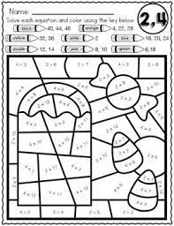 School's out for summer, so keep kids of all ages busy with summer coloring sheets. Halloween Math Multiplication Color By Number Worksheets By Kim Heuer