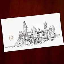 Hogwarts castle was originally imagined by j.k. Harry Potter Drawing Ideas Houses Novocom Top