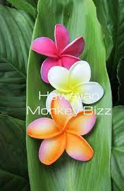 Pacific Plumeria Foam Hair Clips Picks Your Choice Of 5 Foam Flowers Plumeria Flowers Plumeria