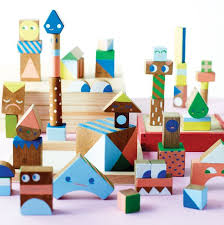 I Think Plain Old Wooden Blocks Are Lovely But This Is Pretty Cool Diy Painted Wooden Blocks Kids Blocks Wooden Diy Wooden Blocks