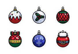 Christmas Ball Icons By Just Icon Christmas Drawing Christmas Props Holiday Cards Handmade