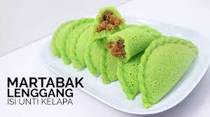 Cocok disajikan di berbagai acara. Martabak Lenggang Isi Unti Kelapa Pandan Pancake With Palm Sugar Coconut Filling Youtube