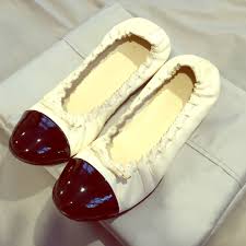 Black And White Ballet Flats Chanel Shoes Chanel Ballet Flats Color Black White Size 9 White Ballet Flats Ballet Flats Chanel Shoes Flats