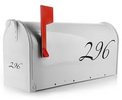 It is not the last four number of the phone. Mailbox Decal Number Swirls Eastcoast Engraving