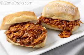 This shredded bbq chicken sandwich recipe is the perfect easy to make meal that the whole family will enjoy. Slow Cooker Zesty Bbq Shredded Chicken Sandwiches Zona Cooks