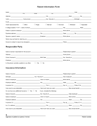 Printable Patient History Forms Klmj Registration Form