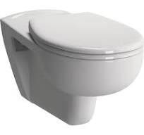 FORMAT Plus Wand-WC, tief, weiß Ausladung 700mm, spülrandlos ...