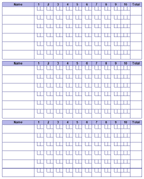 Printable Bowling Score Card Score Sheet Free Printables Bowling Printable Cards