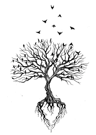 Everyone knows that pine trees are quite resilient trees and can survive the strongest winds and storms. Drawing Tree Drawing With Roots Tattoo