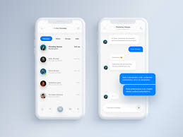 Messenger App Interface Design Android App Design Mobile Chat App
