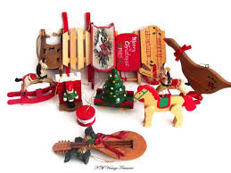 Vintage Wooden Christmas Tree Ornaments Old Fashioned Christmas Ornament Country Kitsch C Wooden Christmas Decorations Kitsch Christmas Christmas Decorations