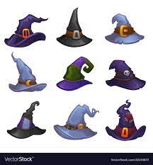 Vector Collection Of Cartoon Witch Hats For Your Halloween Design Download A Free Preview Or High Quality Adobe Cartoon Witch Cartoon Witch Hat Witch Drawing