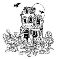 Friendly ghosts with skeletons and grave stones. 25 Amazing Disney Halloween Coloring Pages For Your Little Ones