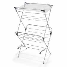 Easy dry wall mounted clothes drying rack (mural 15). Polder Two Tier Free Standing Clothes Drying Rack With Mesh Garment Dryer
