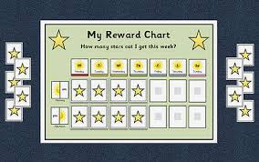 Behaviour Reward Chart Weekly Autism Aspergers Special Needs Adhd Ebay